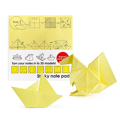 Origami-Haftnotizen